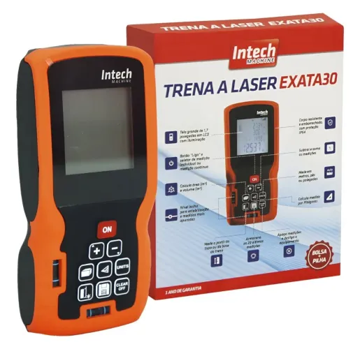 Trena Digital Laser Intech Exata30 30 Metros Alta Precisão