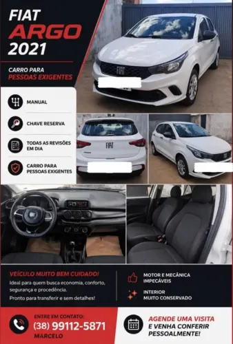 Fiat Argo 1.0 6V Flex. 2021