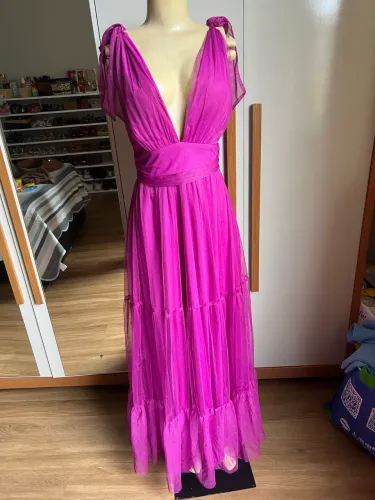 Vestido de festa fúcsia - Bazar