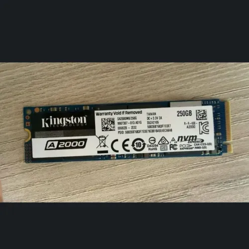 SSD M.2 NVMe Kingston A2000 250GB PCIe Gen3
