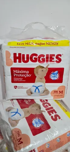 Fralda Huggies Supreme Care M 196 Unidades