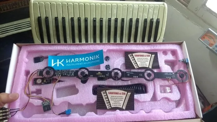 Captação eletrificação microfonação acordeon sanfona autorizado 