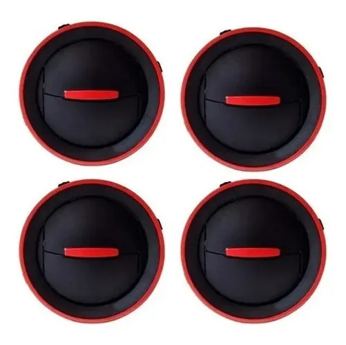 Difusor Ar Gol Saveiro G4 G5 G6 Voyage Preto Aro Vermelho
