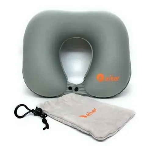 Travesseiro Almofada De Pescoço para viagem Macio Inflável Dobrável