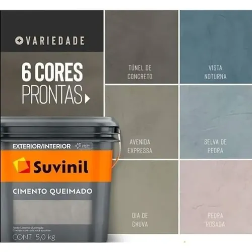 Suvinil Cimento Queimado Cores 5Kg