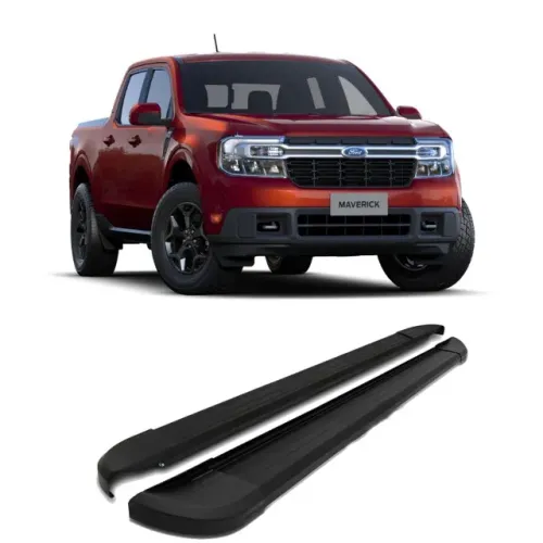 Estribo Ford Meverick 2022/ - Alumínio Preto - CK282P