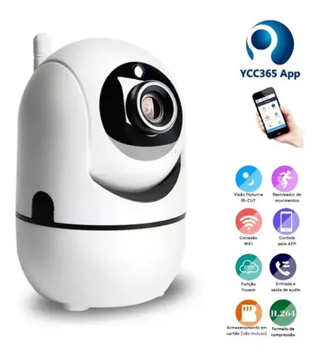Camera Wifi  Onvif Sensor Movimento Áudio com aplicativo 