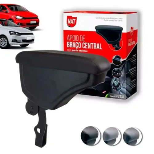 Apoio de Braço Volkswagen Fox / Crossfox / Space - Preto C/ Linha Preta - N100706