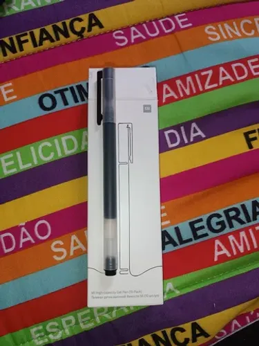 Caneta Gel Xiaomi Pen 0.5mm Preto Suave Neutra unidade