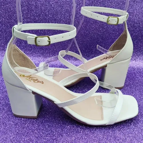 Sandalia Marys Store tiras branca N37