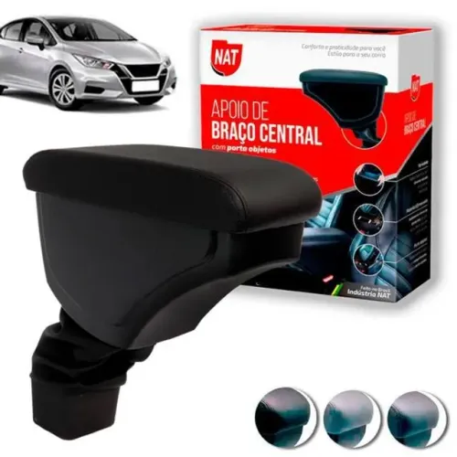 Apoio de Braço Nissan Versa 2021 - Preto C/ Linha Preta - N500754