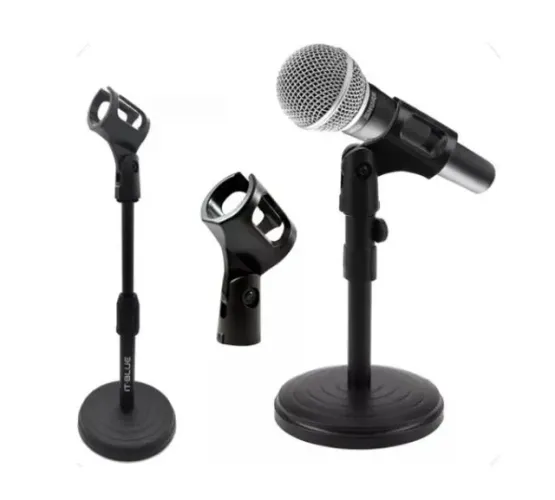 Suporte De Mesa Para Microfone Mini Pedestal Portátil LE-3602