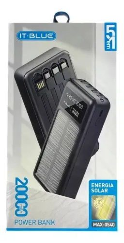 Novo PowerBank com Carregamento Solar