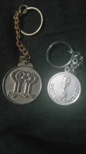 Chaveiro copa futebol Argentina Brasil chile