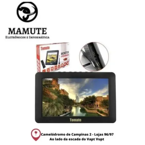 Tv Portátil Monitor 9 Led Hd Tomate Mtm-909