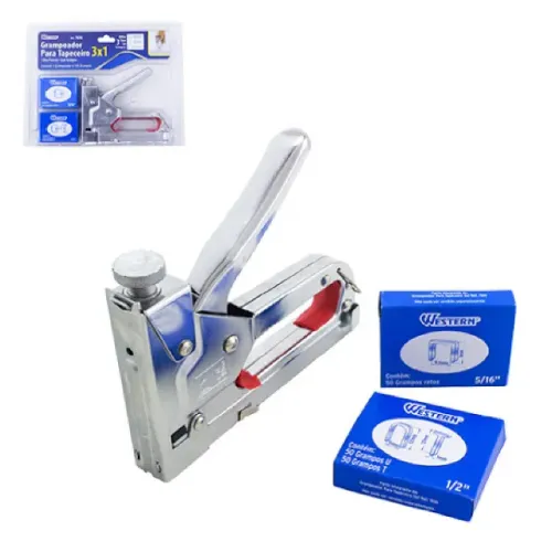 Grampeador Para Tapeceiro 3x1 Western 7610