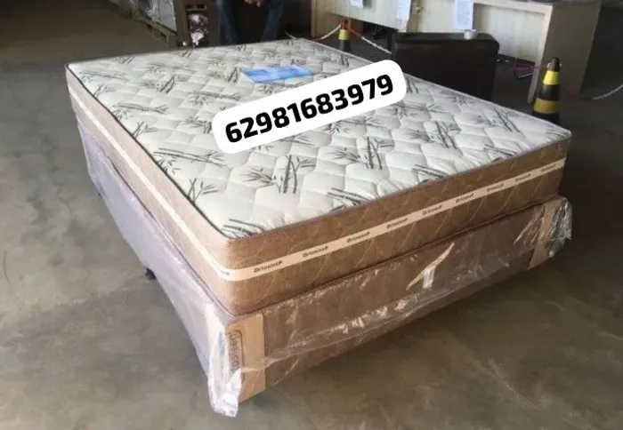 Cama box base e colchão d33 brinde