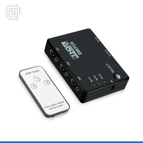 Chaveador Seletor Hub Switch Hdmi Full Hd 3x1 Com Controle 