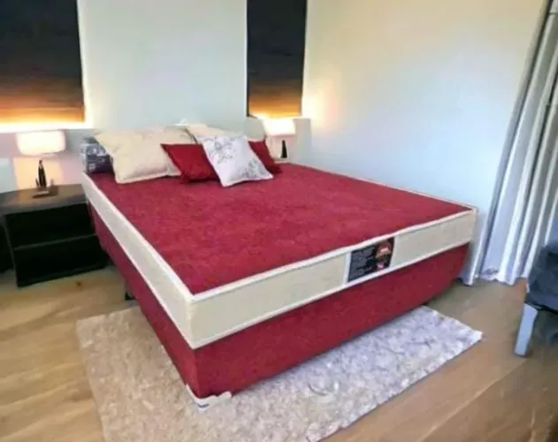 Cama box casal de mola 500 já com entregar grátis