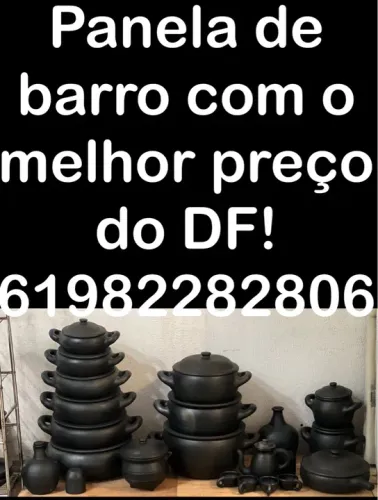 Panela de barro, travessas, fogareiro, frigideira, moquequeira?