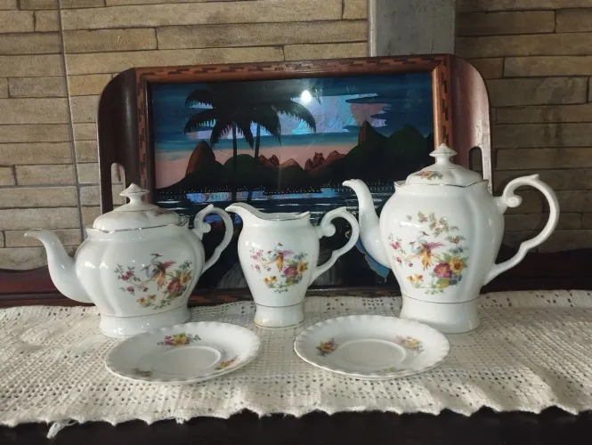 Bules chá café e cremeira