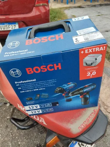 Kit parafusadeira+chave de impacto 12V Bosch