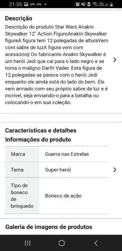2 Boneco de Ação Star Wars
