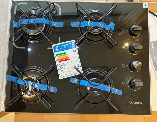 Cooktop Itatiaia 4 bocas com Coifa Brastemp Novo