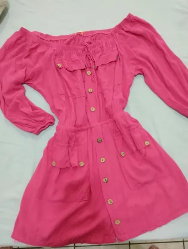 Vestido pink ombro a ombro M