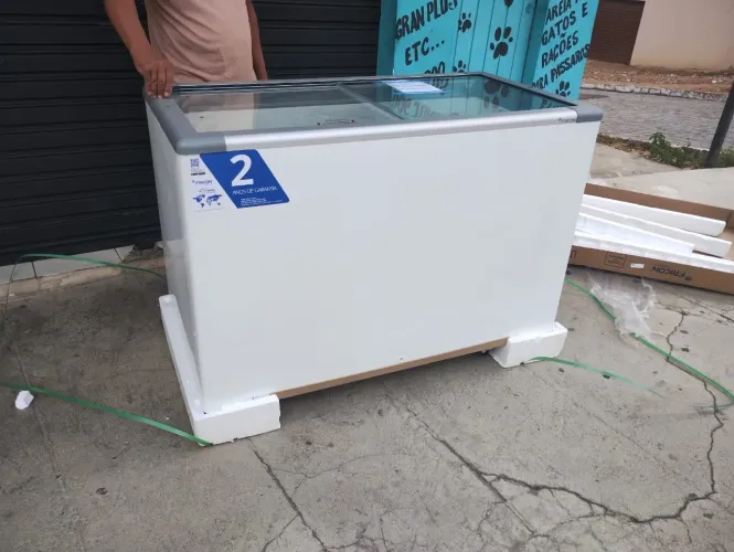 Frizer tampa de vidro