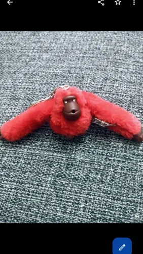 Chaveiro Kipling Macaco Vermelho