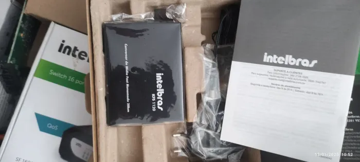 Conversor de Mídia Fast Monomodo Intelbras KFS 1120