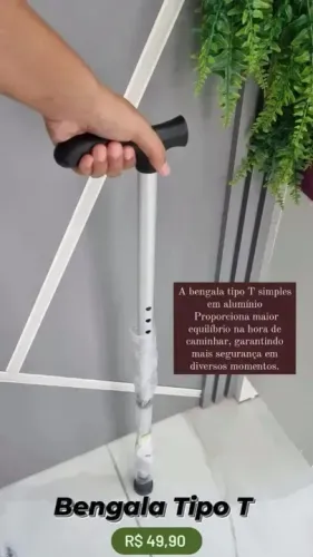 Bengala tipo T Regulável - ALO