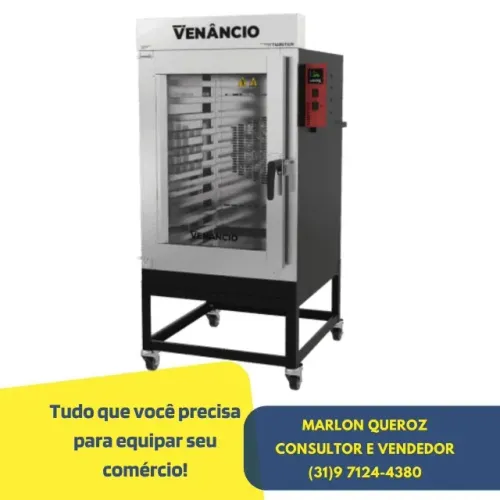 Forno Turbo 10 Esteiras Venâncio a Gás