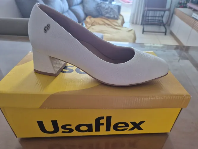 Sapato Usaflex branco - Novo