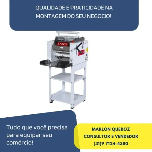 Cilindro de Padaria G.Paniz Bandeja Em Aço Inox Bivolt