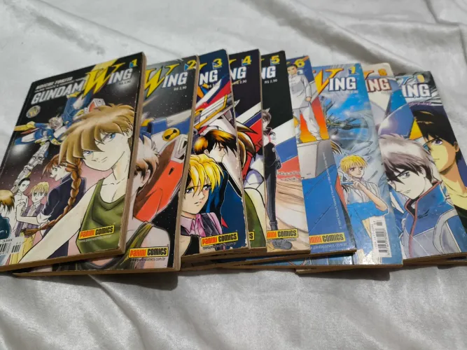 Mangá - Gundam Wing - Volumes 1 a 9 Panini Comics.