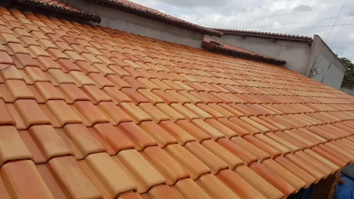 Telhas de Cerâmica marfim mais mesclada resinada para Telhado