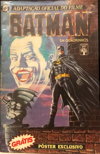 Revista em quadrinhos "Batman: Adaptação Oficial do Filme". Outubro de 1989