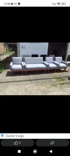 Conjunto de Sofás e Poltronas - 6lugares