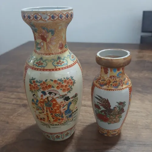 Par Vasos Chinêses de Porcelana