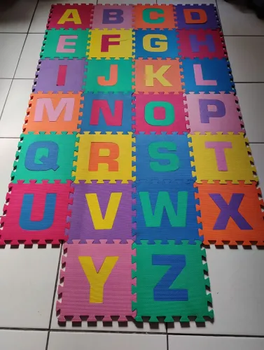 Tapete Educacional Alfabeto Infantil 26 peças 