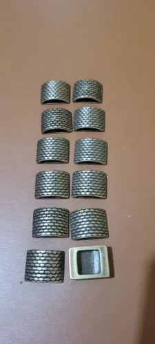 Passante Zamac ouro velho para confecção 