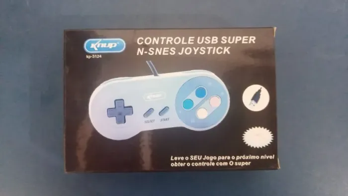 CONTROLE USB SUPER N-SNES JOYSTICK NOVO LACRADO FRETE GRÁTIS PARA MACEIÓ