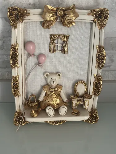 Kit decoração quarto infantil (espelhos, quadro, balões) 
