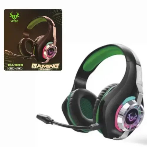 Lacrado Fone Headset Gaming com Cabo VERDE EJ-903