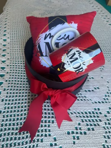 Kit presente dia dos namorados - caneca e almofada