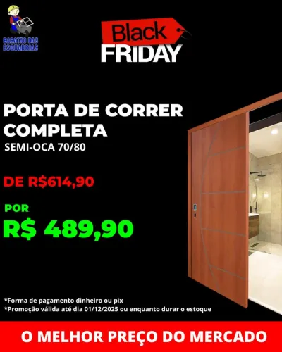 PORTA DE CORRER COMPLETA - Promoção!