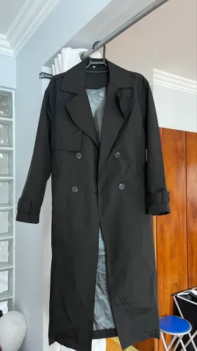 Sobretudo trench coat Preto