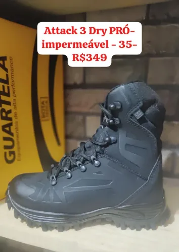 Bota impermeável Guartelá- Attack dry pró - n°35